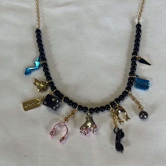 Coach Retro Charm Necklace Semi Precious - Picture 4 of 7